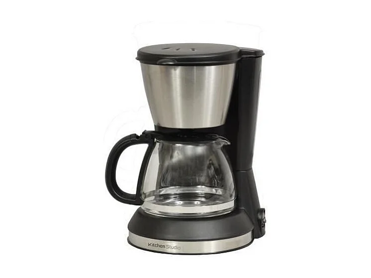 KITCHEN CHEF KSMD230 Cafetiere - 6 tasses - Inox/Noir