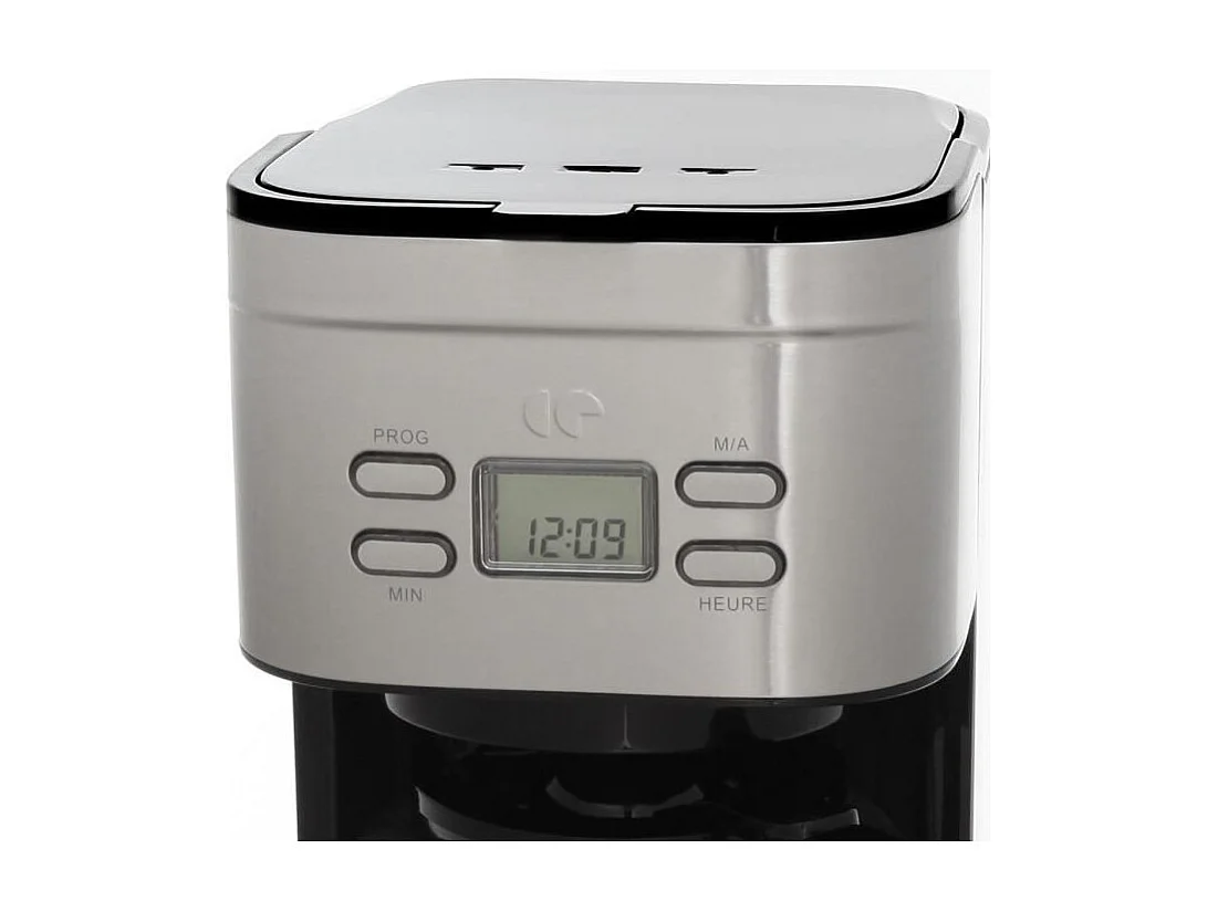 Cafetera de filtro programable de acero inoxidable - capacidad de 1,5L