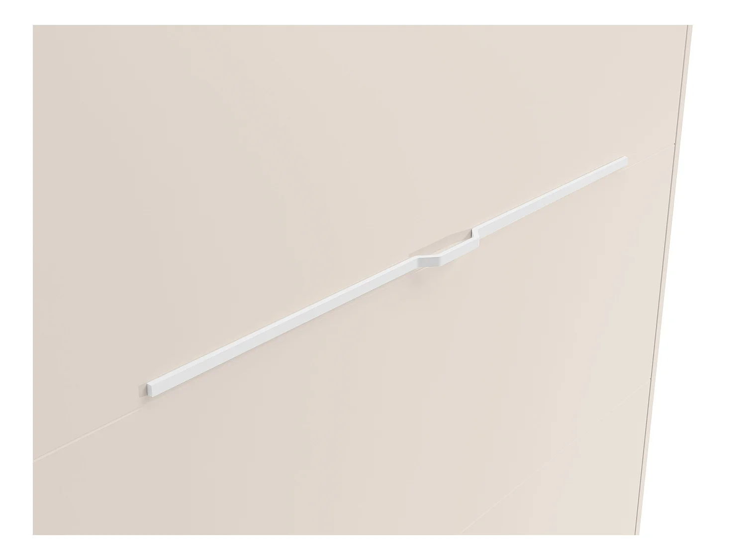 Lit escamotable 140 x 200 cm - Ouverture verticale manuelle - Avec LEDs - Beige + Matelas - RAPILI