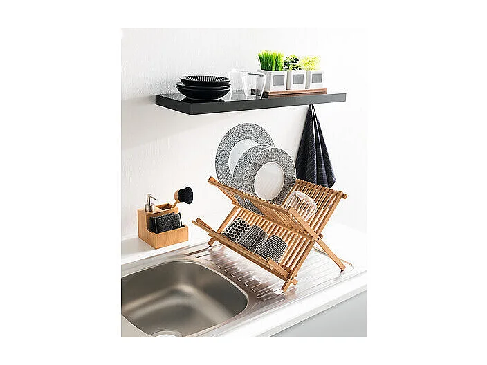 Égouttoir à Vaisselle Bambou "Latte" 42cm Naturel