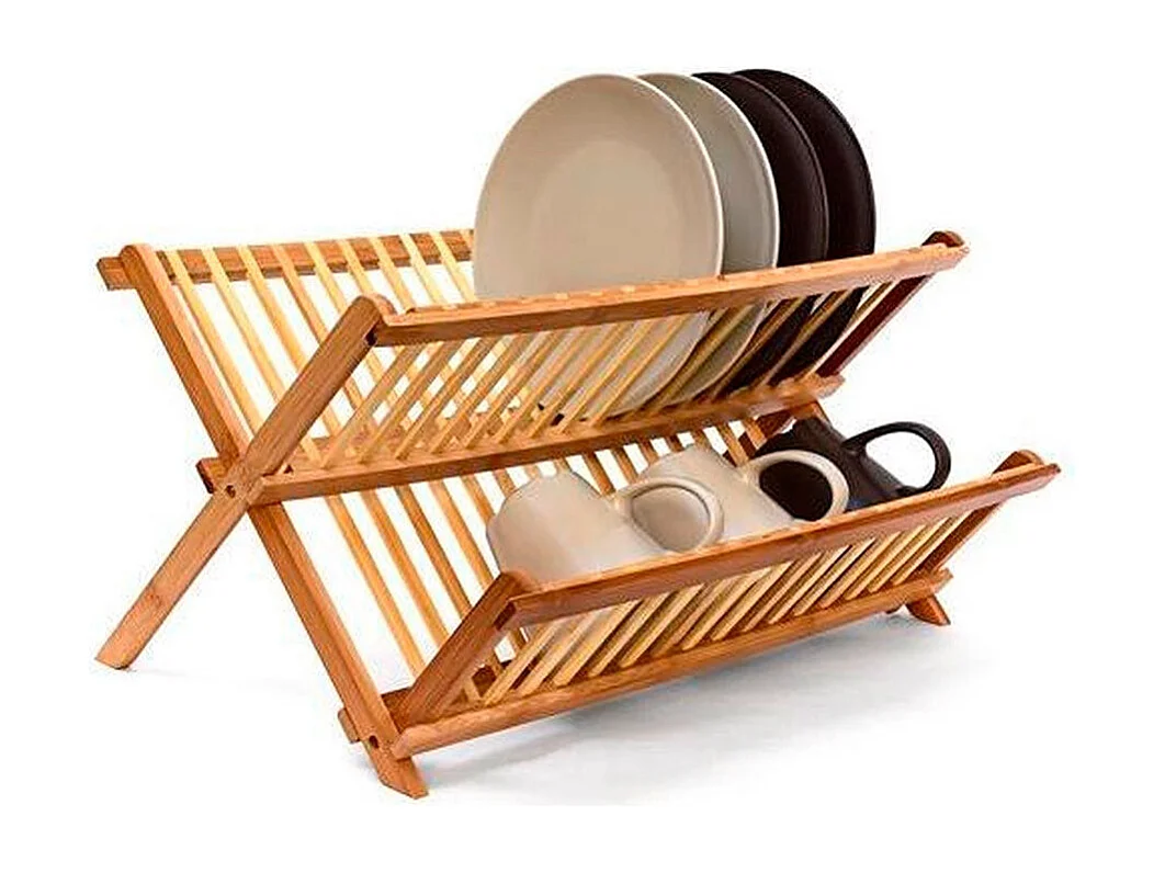 Égouttoir à Vaisselle Bambou "Latte" 42cm Naturel