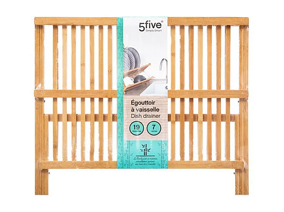 Égouttoir à Vaisselle Bambou "Latte" 42cm Naturel