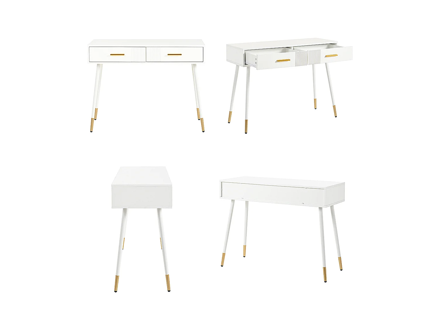 Bureau scandinave avec 2 tiroirs, ULTRAB OFFICE