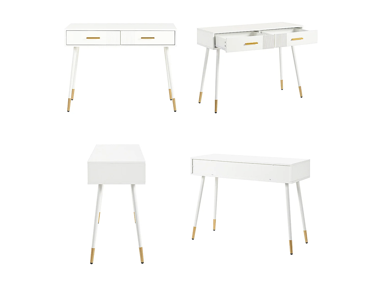 Bureau scandinave avec 2 tiroirs, ULTRAB OFFICE