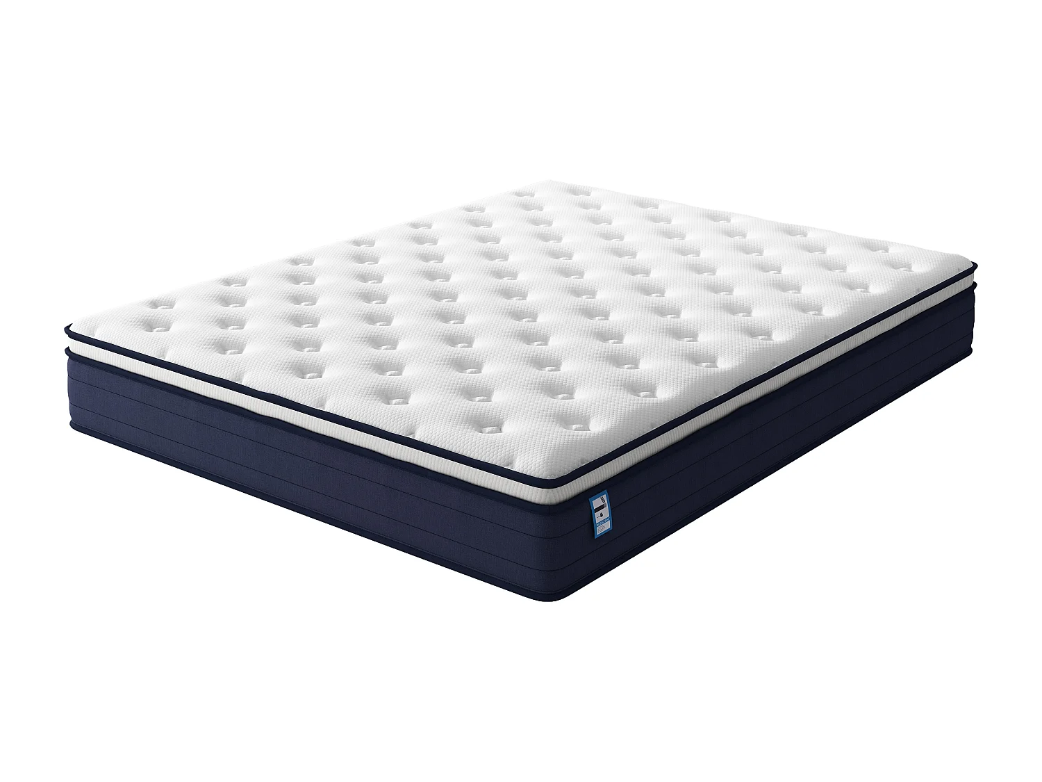 Matelas à Ressorts ensachés 140x190cm, 25 cm d'épaisseur