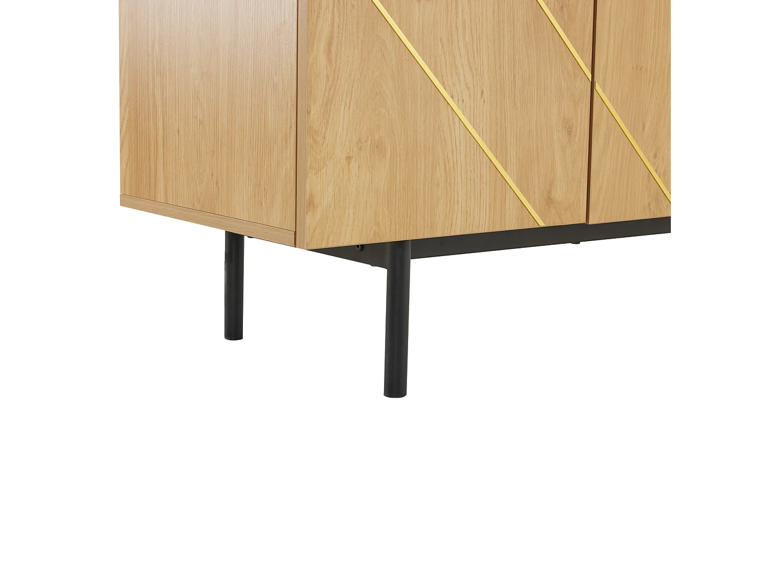 Buffet 4 portes multifonctionnel pour salon, salle à manger et chambre 160x40x78cm