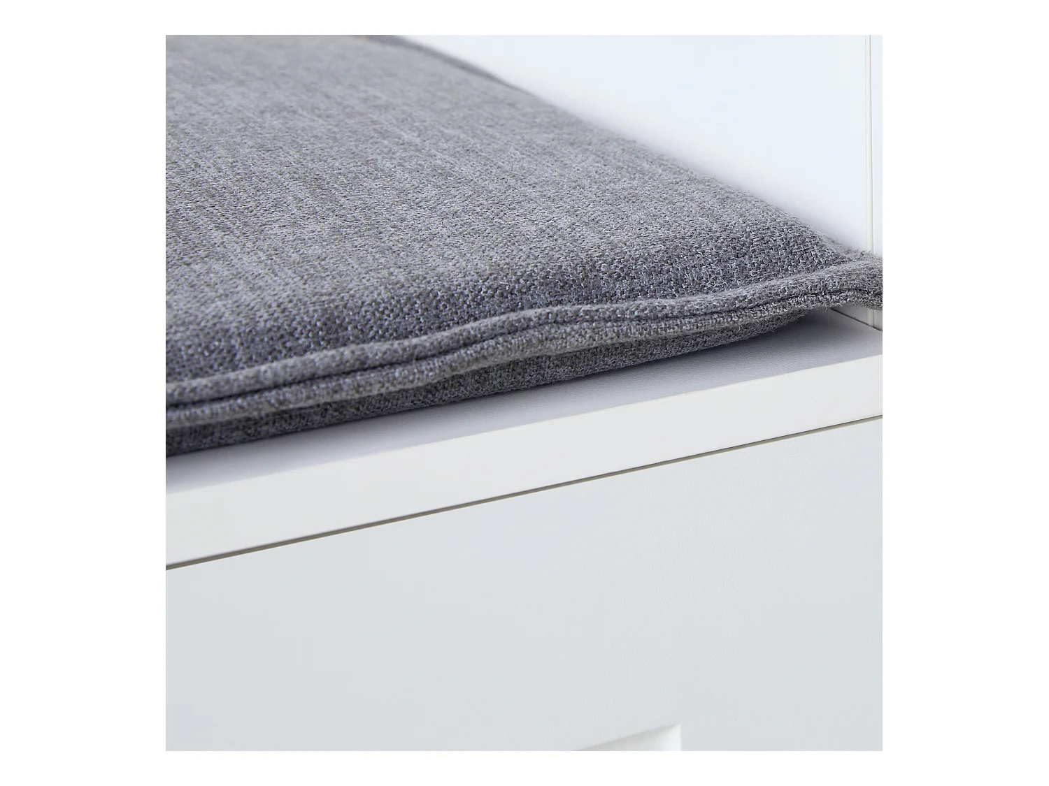 Vestiaire blanc avec 3 portes, 3 crochets et rangement ouvert, 120x40x200 cm