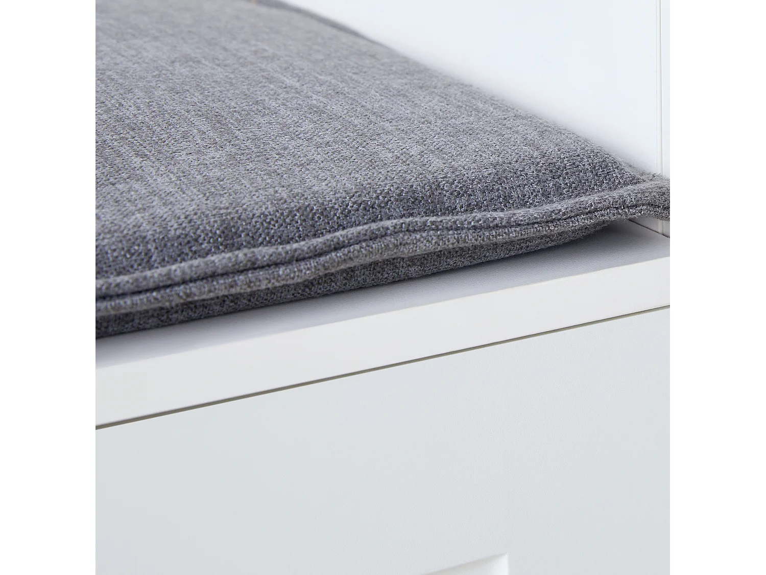 Witte kledingkast met 3 deuren, 3 haken en open opbergruimte, 120x40x200 cm