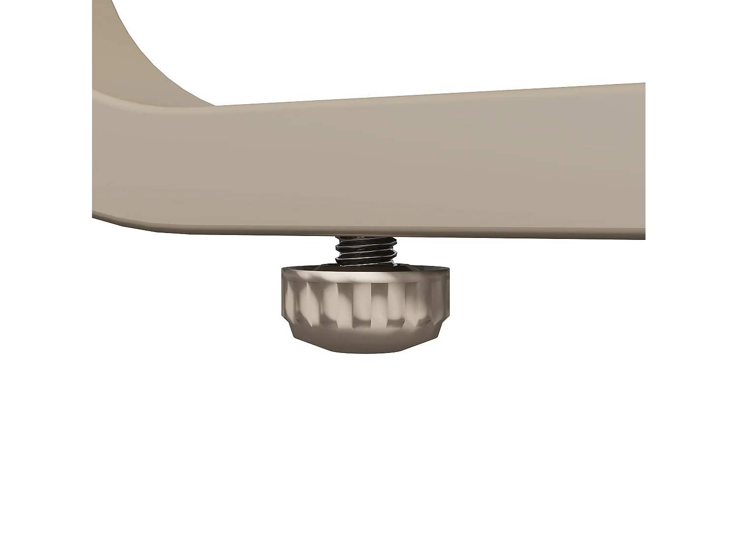 Beige tuinbankset met 2 tweepersoonsbanken, 1 eenpersoonsbank met kleine tafel en 1 tafel