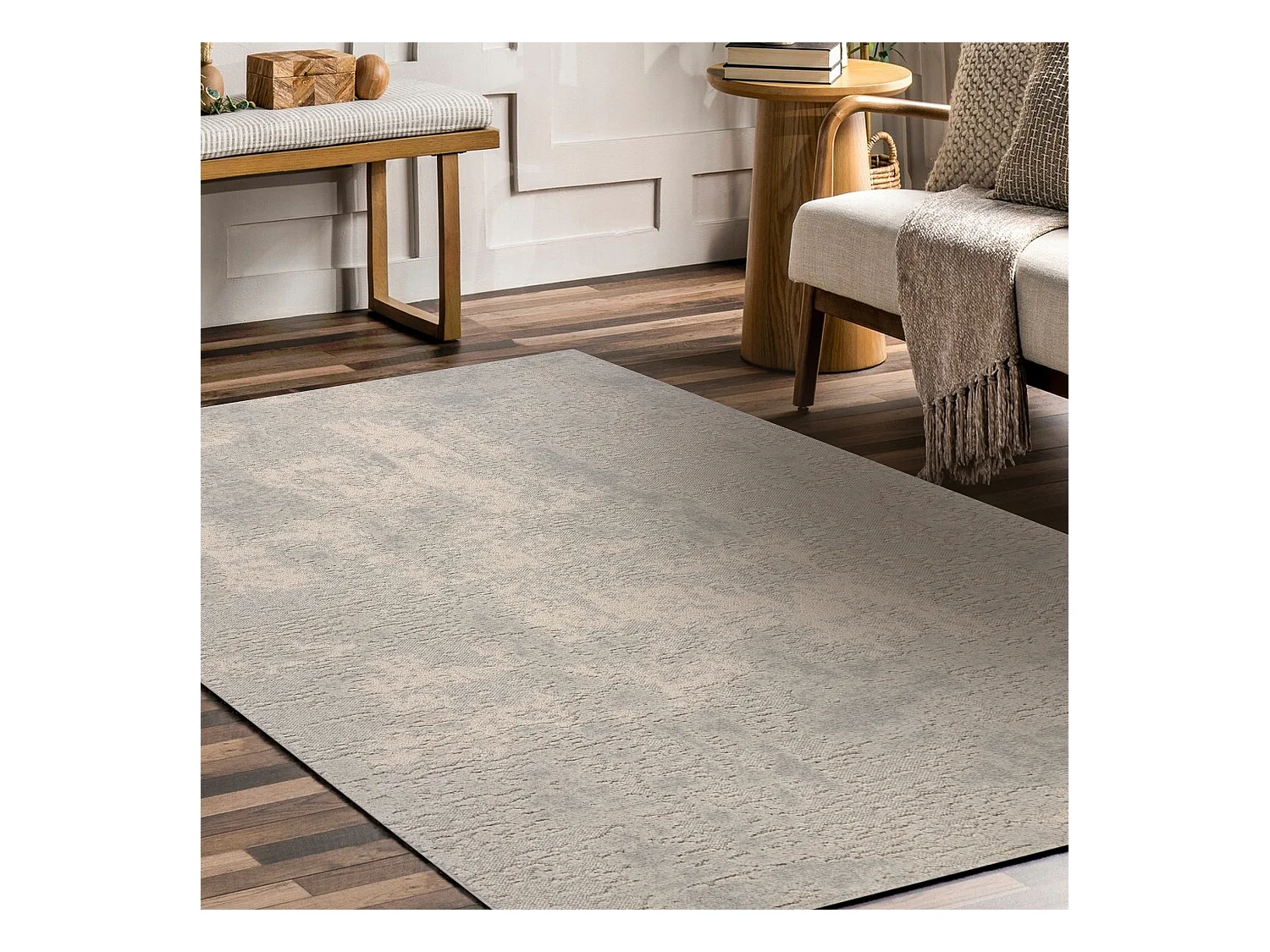 Moquette en laine FLUX 461.2.AE120 OSTA - Abstraction, structurelle, l 60x120 cm