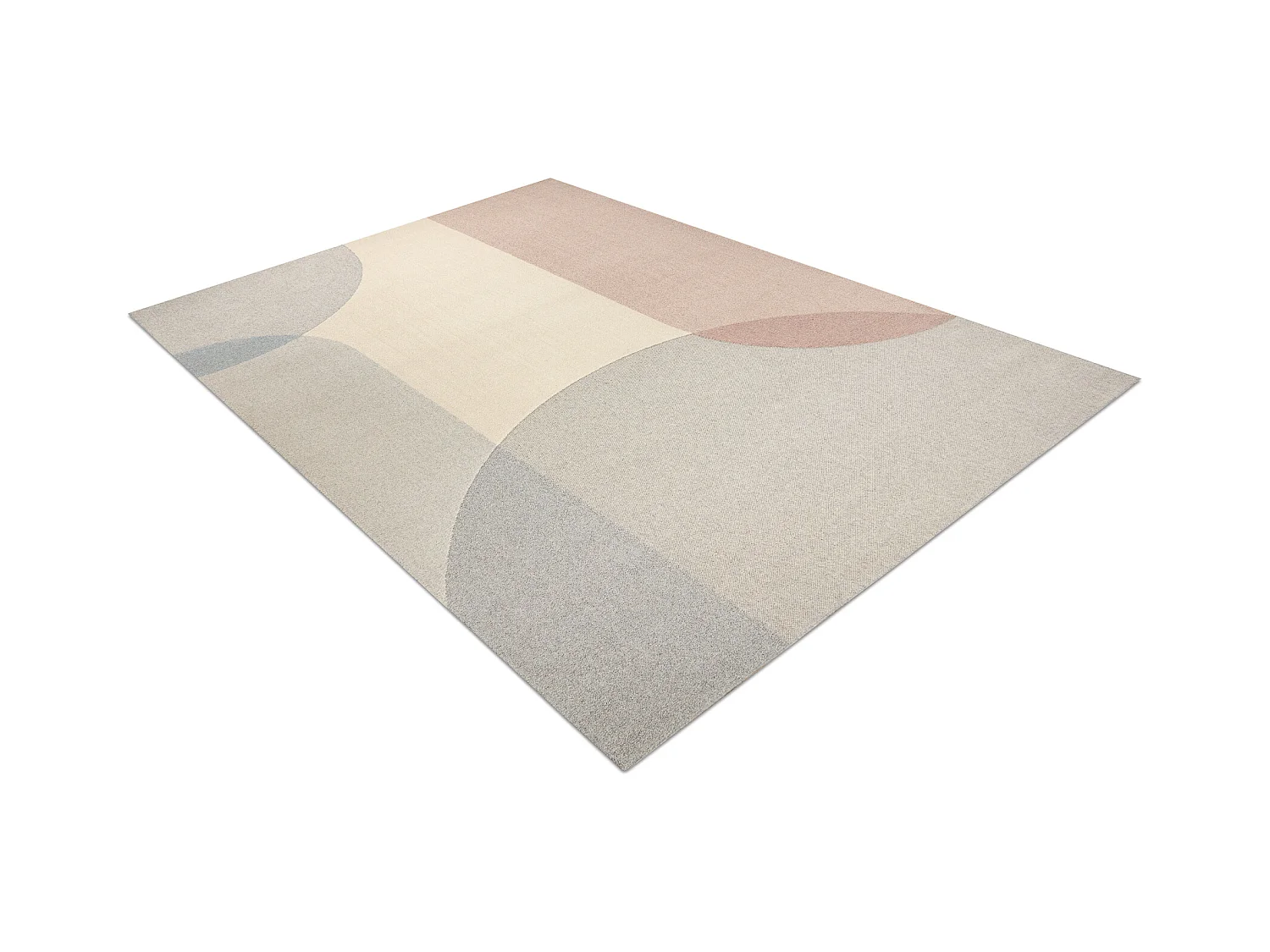 Moquette en laine FLUX 461.7.AE990 OSTA - Géométrique, structurelle, 80x140 cm