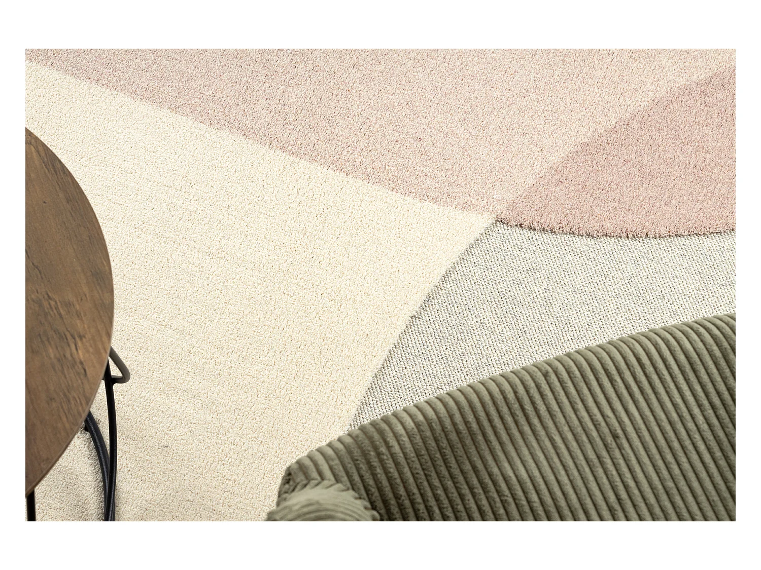 Moquette en laine FLUX 461.7.AE990 OSTA - Géométrique, structurelle, 80x140 cm