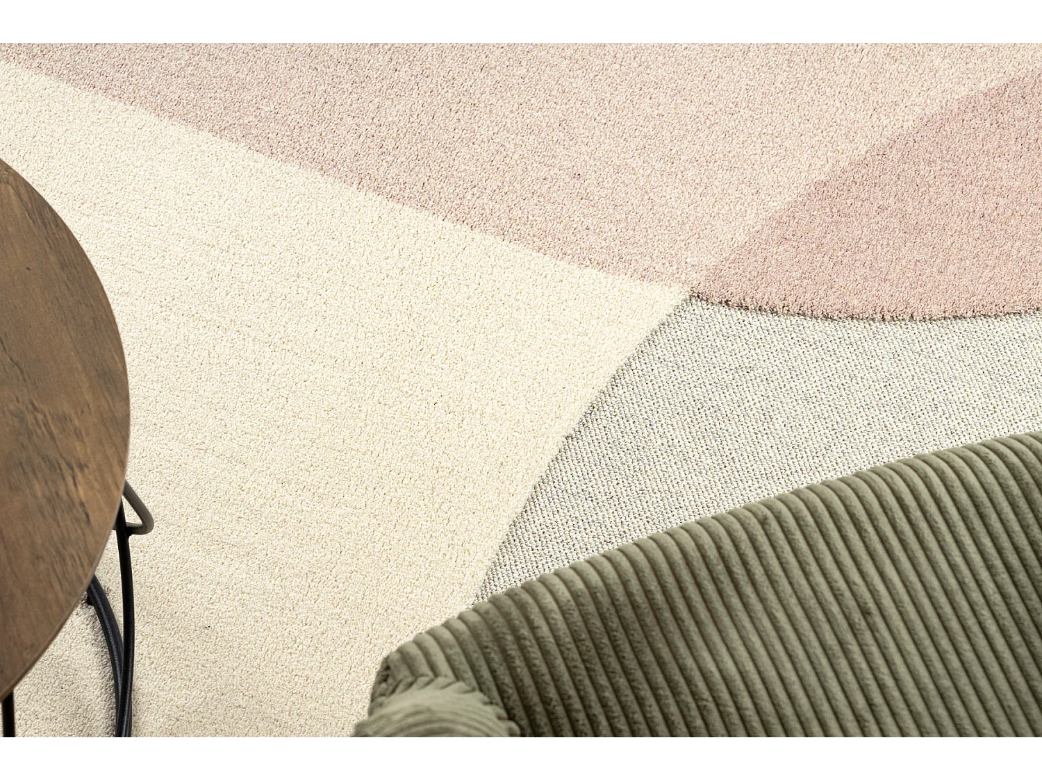 Moquette en laine FLUX 461.7.AE990 OSTA - Géométrique, structurelle, 80x140 cm