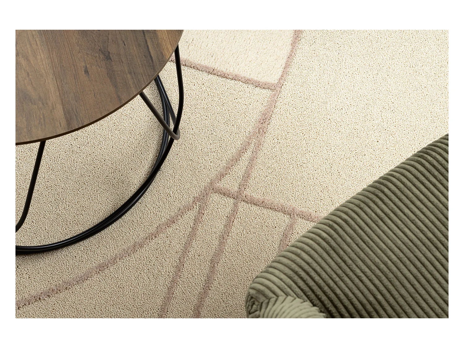 Moquette en laine FLUX 461.14.AE200 OSTA - Géométrique, structurelle 160x230 cm