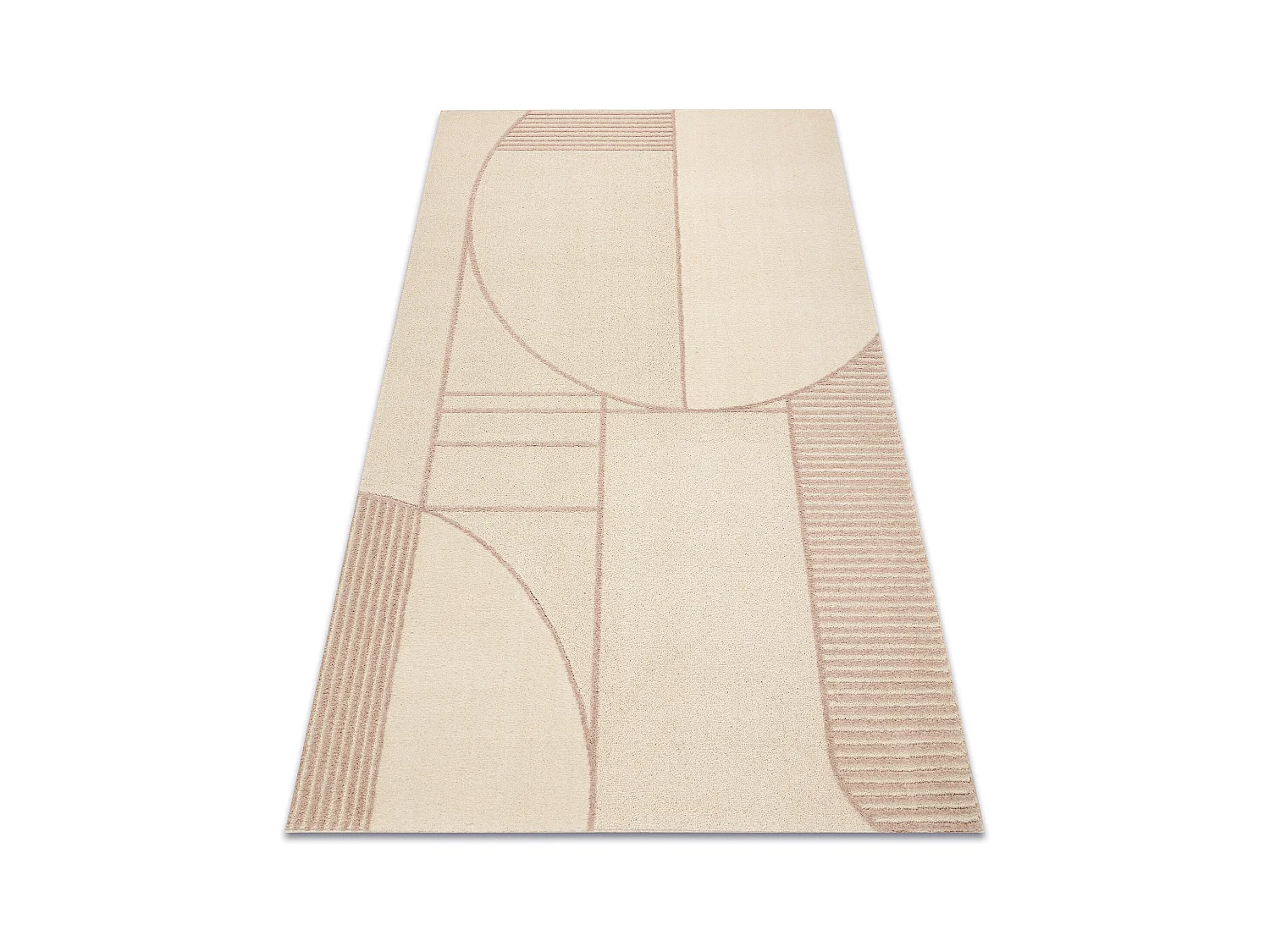 FLUX 461.14.AE200 Wollteppich OSTA - Geometrisch, Strukturell, Loft be 160x230 cm