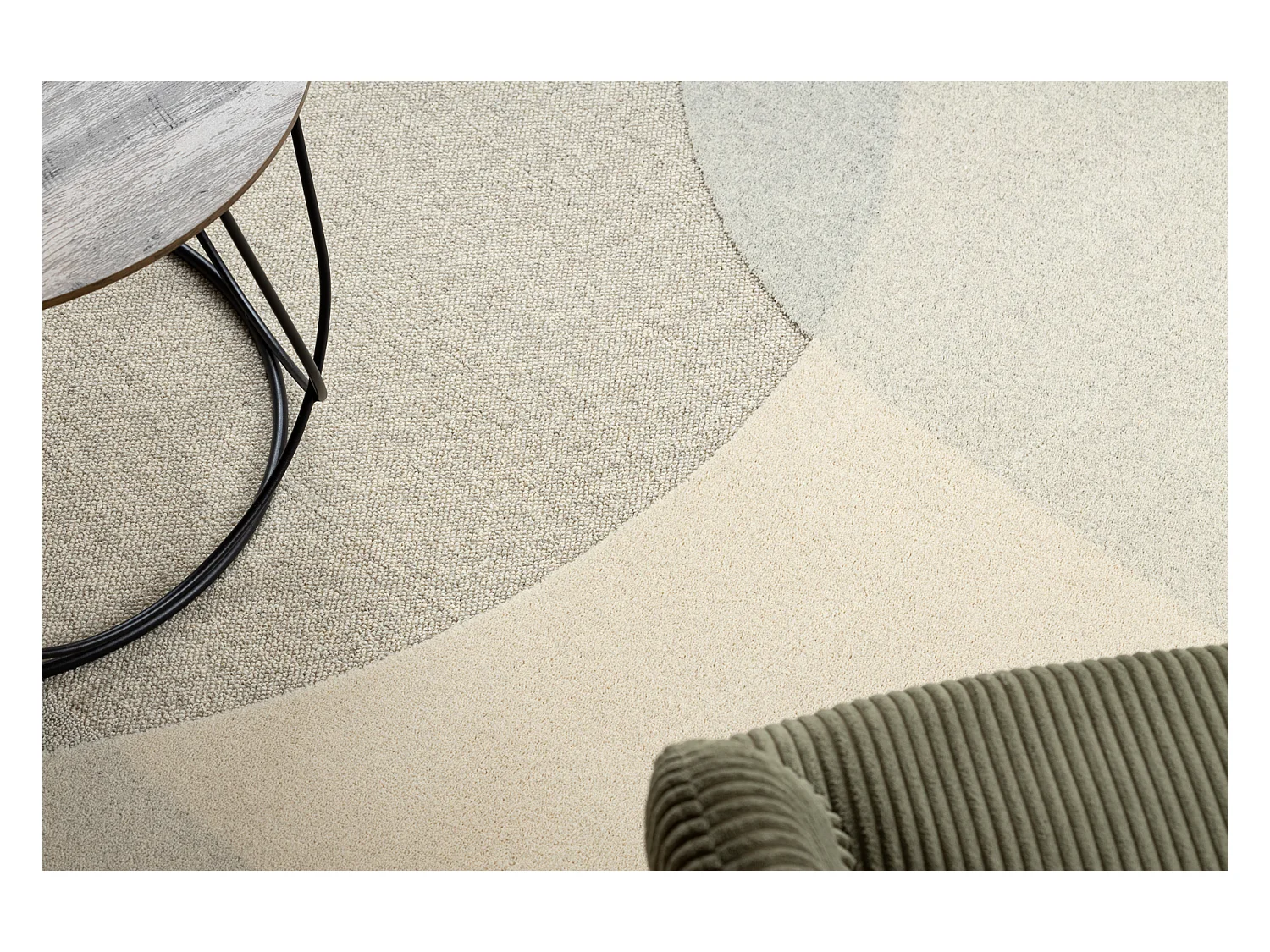 Moquette en laine FLUX 461.7.AE120 OSTA - Géométrique, structurelle, 60x120 cm