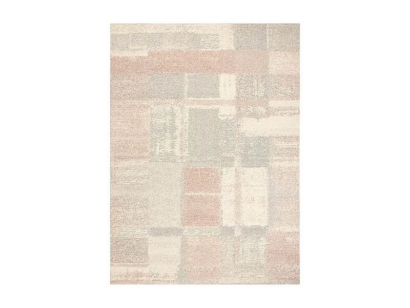 Tapete de lã FLUX 461.43.AE200 OSTA - Geométrico, estrutural, loft c 80x140 cm