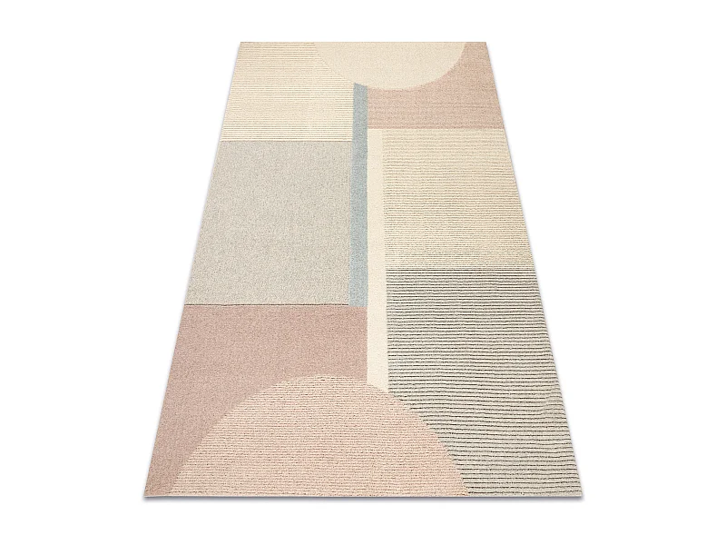 FLUX 461.1.AE990 Wollteppich OSTA - Geometrisch, Strukturell, Loft cre 240x340 cm