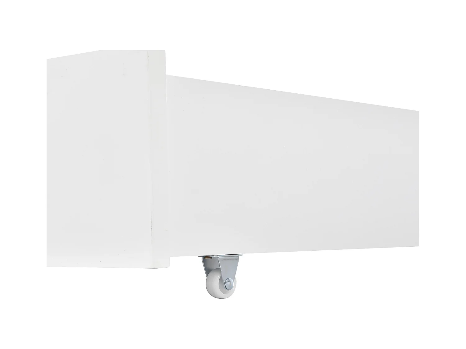 Lit cabane double enfant  blanc 90x200cm avec 2 tiroirs, pin + MDF, sans matelas