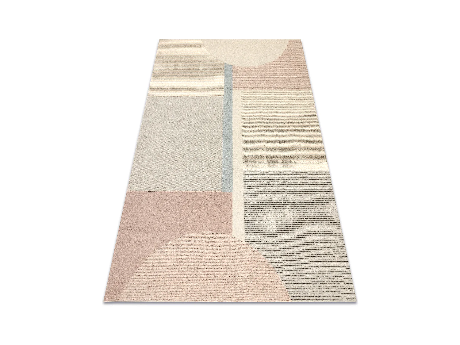 FLUX 461.1.AE990 Wollteppich OSTA - Geometrisch, Strukturell, Loft cre 160x230 cm
