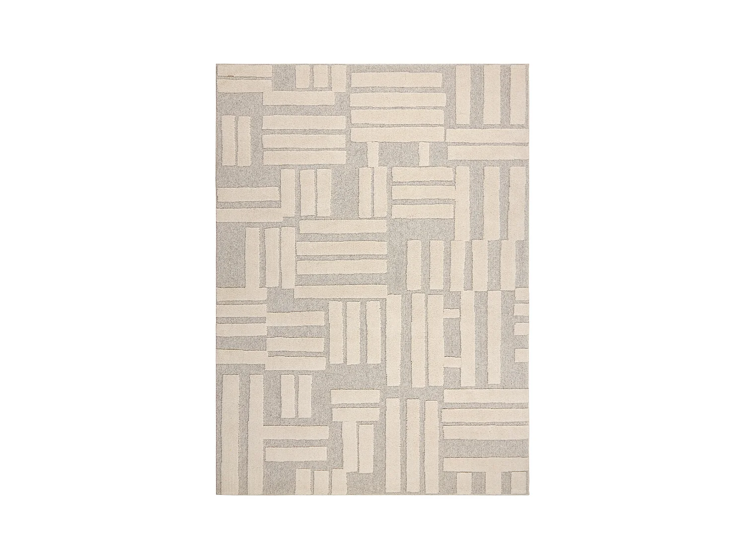 Moquette en laine FLUX 461.95.AE110 OSTA - Géométrique, structurelle 240x340 cm