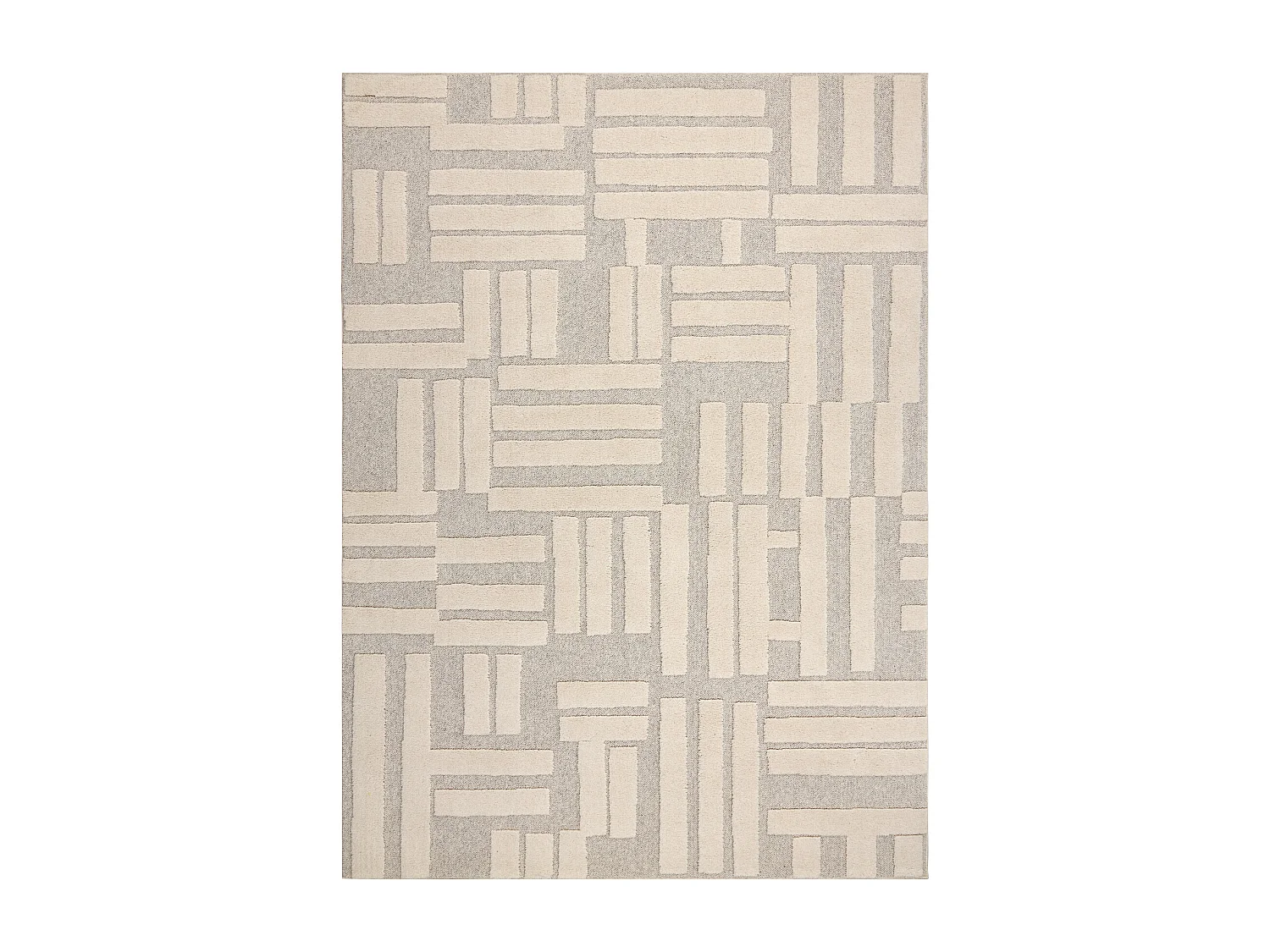 Moquette en laine FLUX 461.95.AE110 OSTA - Géométrique, structurelle 240x340 cm