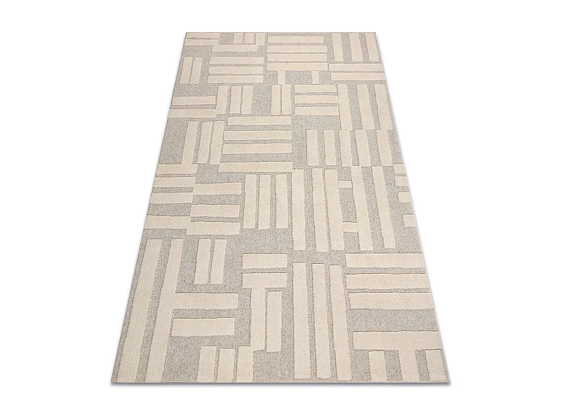 FLUX 461.95.AE110 tappeto in lana OSTA - Geometrico, strutturale, loft 160x230 cm