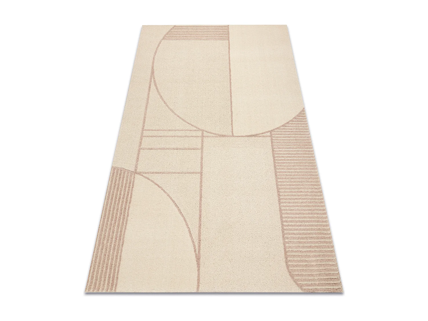 FLUX 461.14.AE200 tappeto in lana OSTA - Geometrico, strutturale, loft 240x340 cm