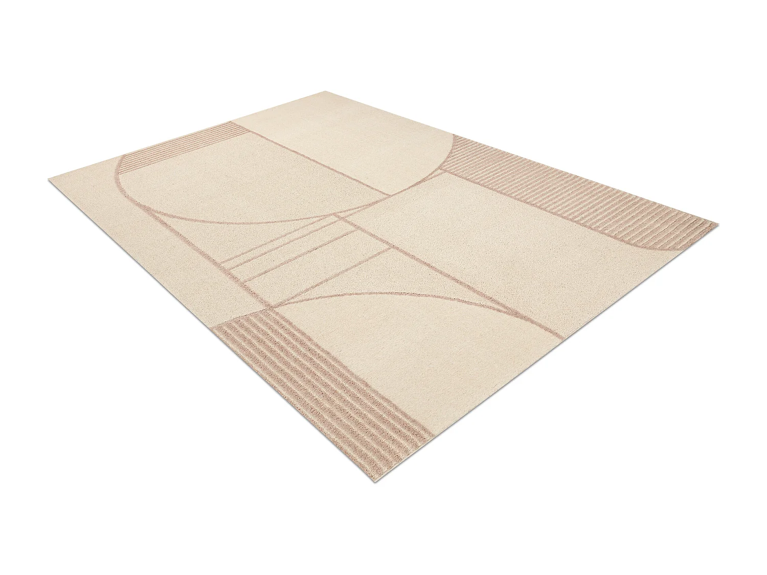 FLUX 461.14.AE200 tappeto in lana OSTA - Geometrico, strutturale, loft 240x340 cm