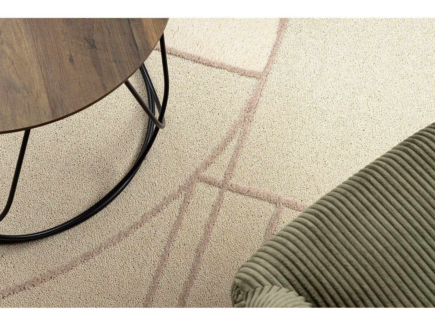 FLUX 461.14.AE200 tappeto in lana OSTA - Geometrico, strutturale, loft 240x340 cm