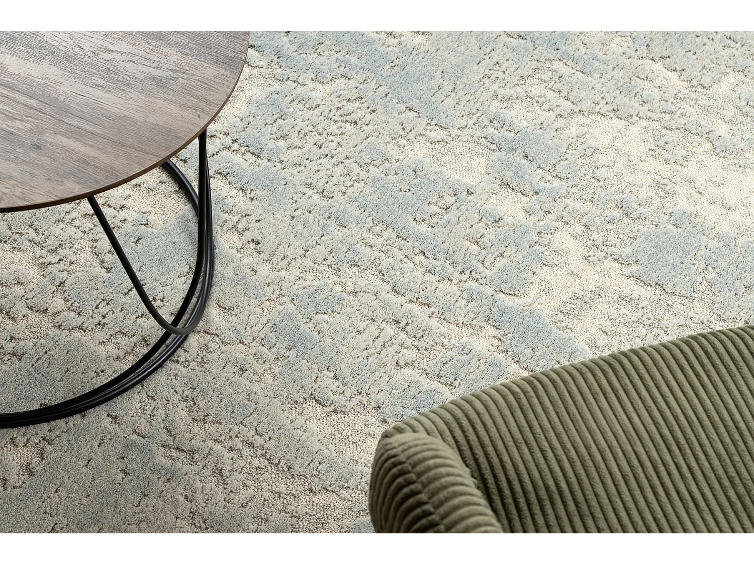 Moquette en laine FLUX 461.46.AE500 OSTA - Abstraction, structurelle,  240x340 cm