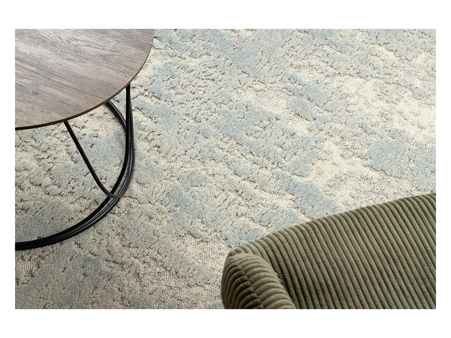 Moquette en laine FLUX 461.46.AE500 OSTA - Abstraction, structurelle,  160x230 cm