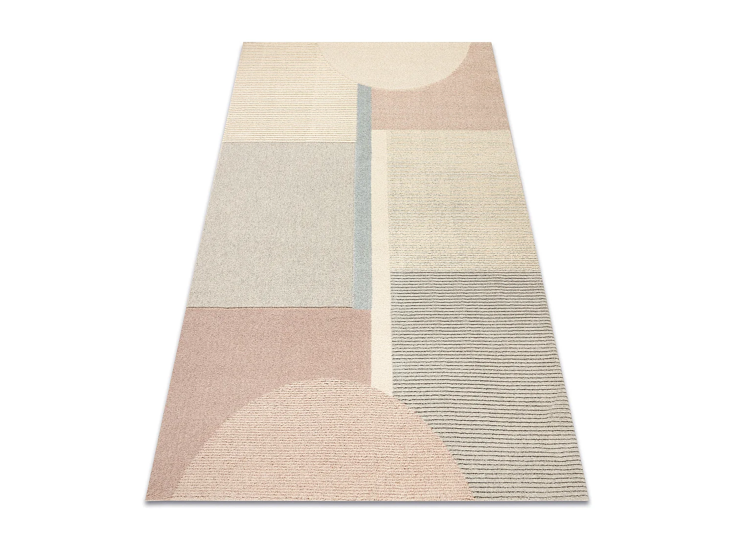 Moquette en laine FLUX 461.1.AE990 OSTA - Géométrique, structurelle, 200x300 cm