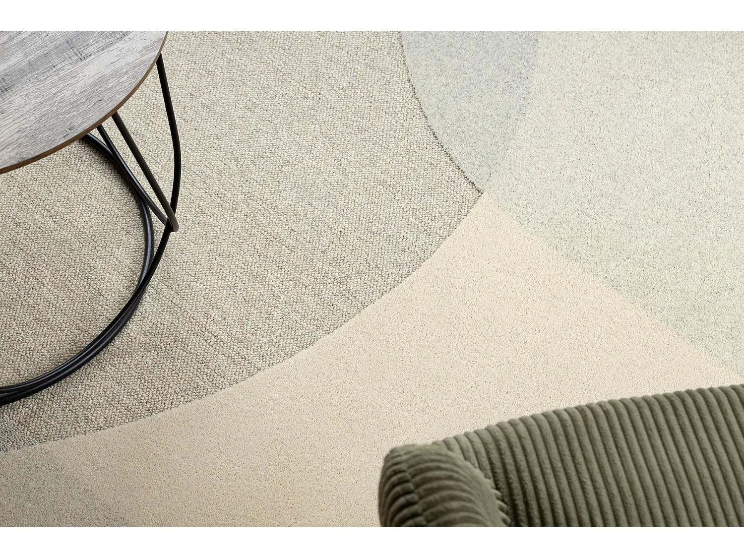 FLUX 461.7.AE120 Wollteppich OSTA - Geometrisch, Strukturell, Loft bei 240x340 cm