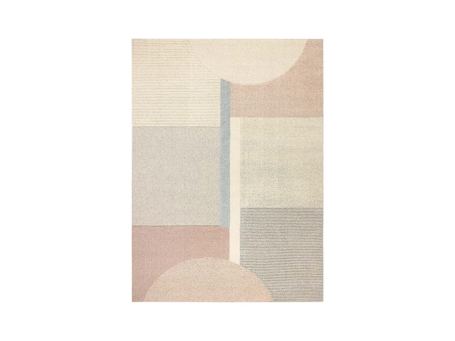 Moquette en laine FLUX 461.1.AE990 OSTA - Géométrique, structurelle, 120x170 cm