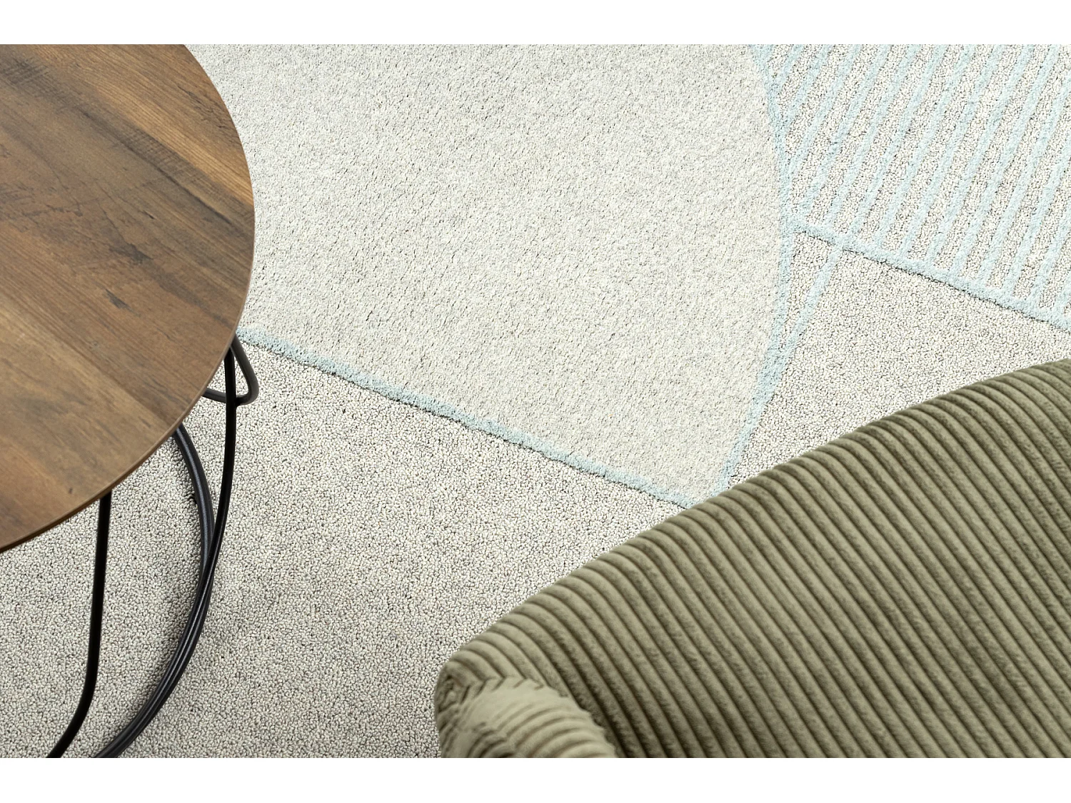 Moquette en laine FLUX 461.14.AE120 OSTA - Géométrique, structurelle 160x230 cm