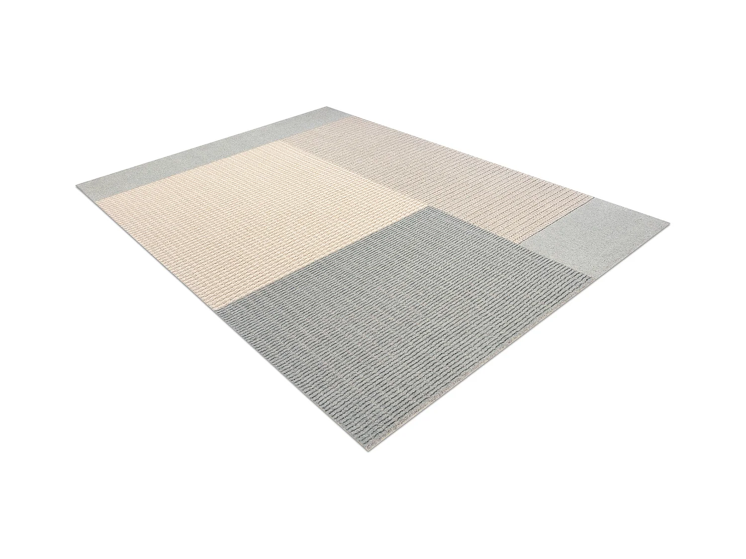 Moquette en laine FLUX 461.9.AE500 OSTA - Géométrique, structurelle, 120x170 cm