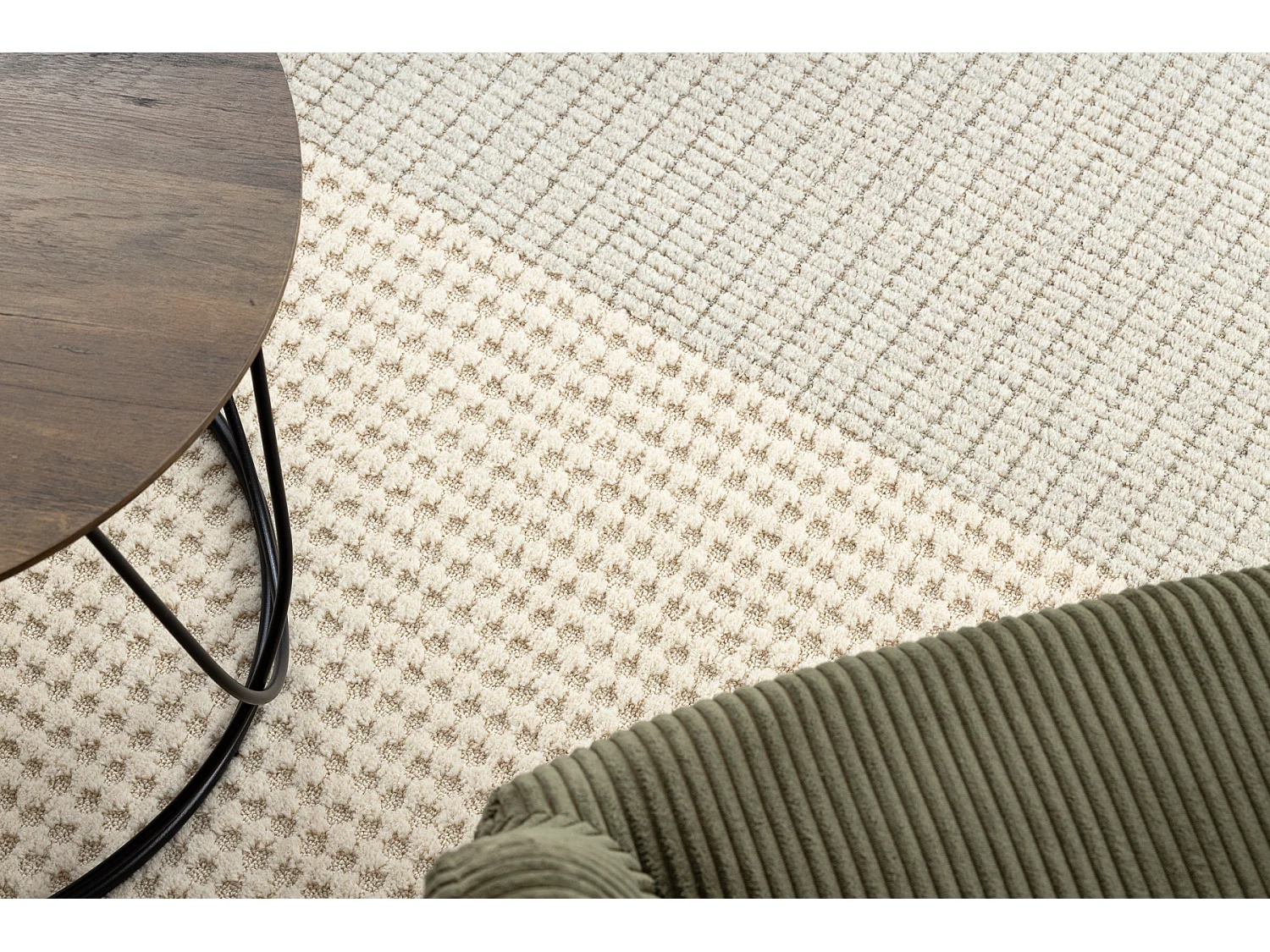 FLUX 461.9.AE500 tappeto in lana OSTA - Geometrico, strutturale, loft  120x170 cm