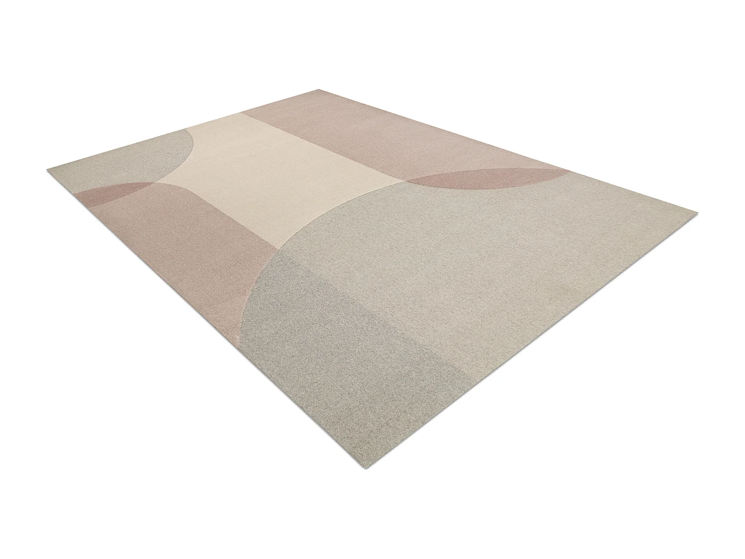 Moquette en laine FLUX 461.7.AE200 OSTA - Géométrique, structurelle, 240x340 cm