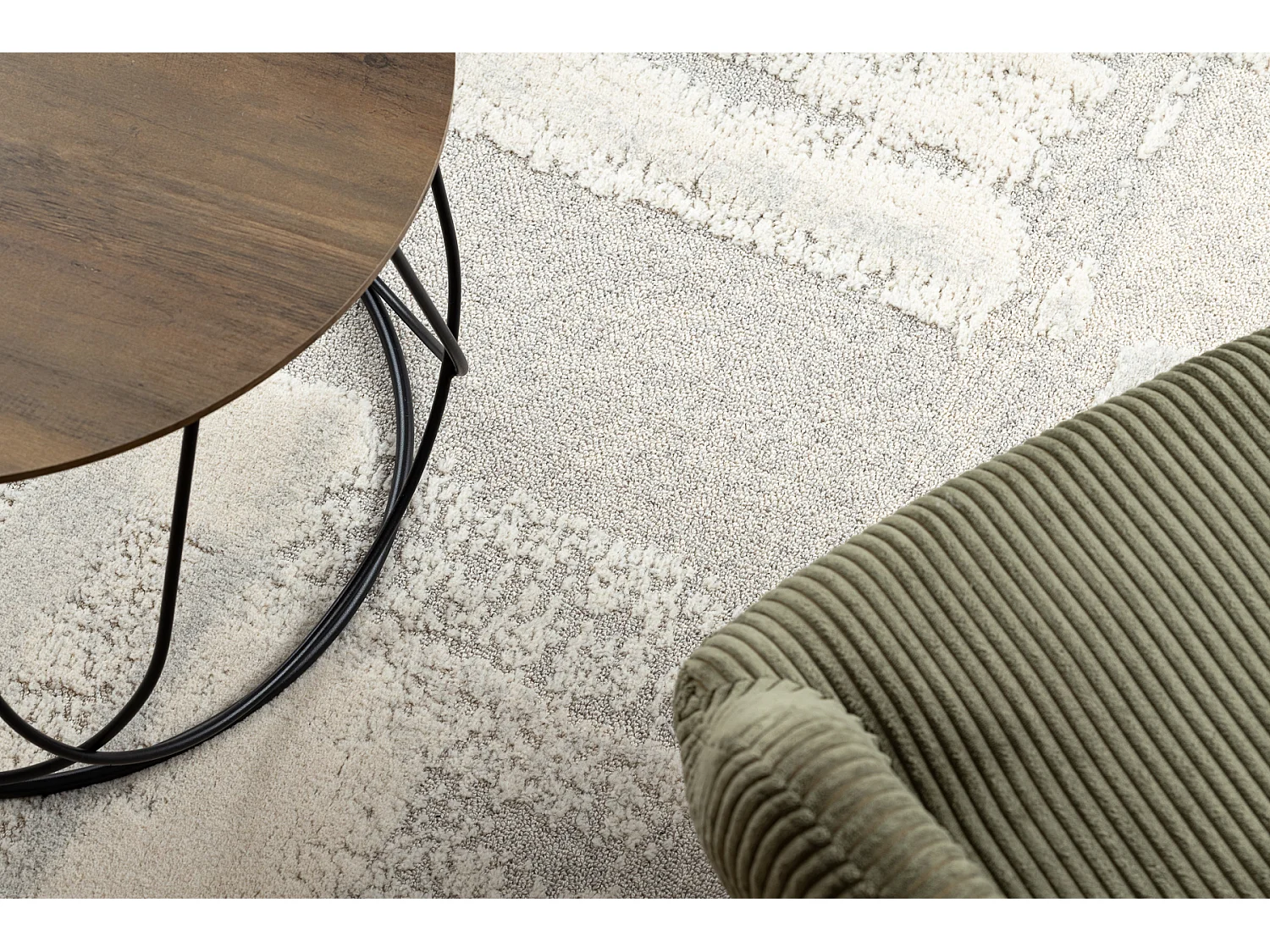 Moquette en laine FLUX 461.43.AE110 OSTA - Géométrique, structurelle 160x230 cm