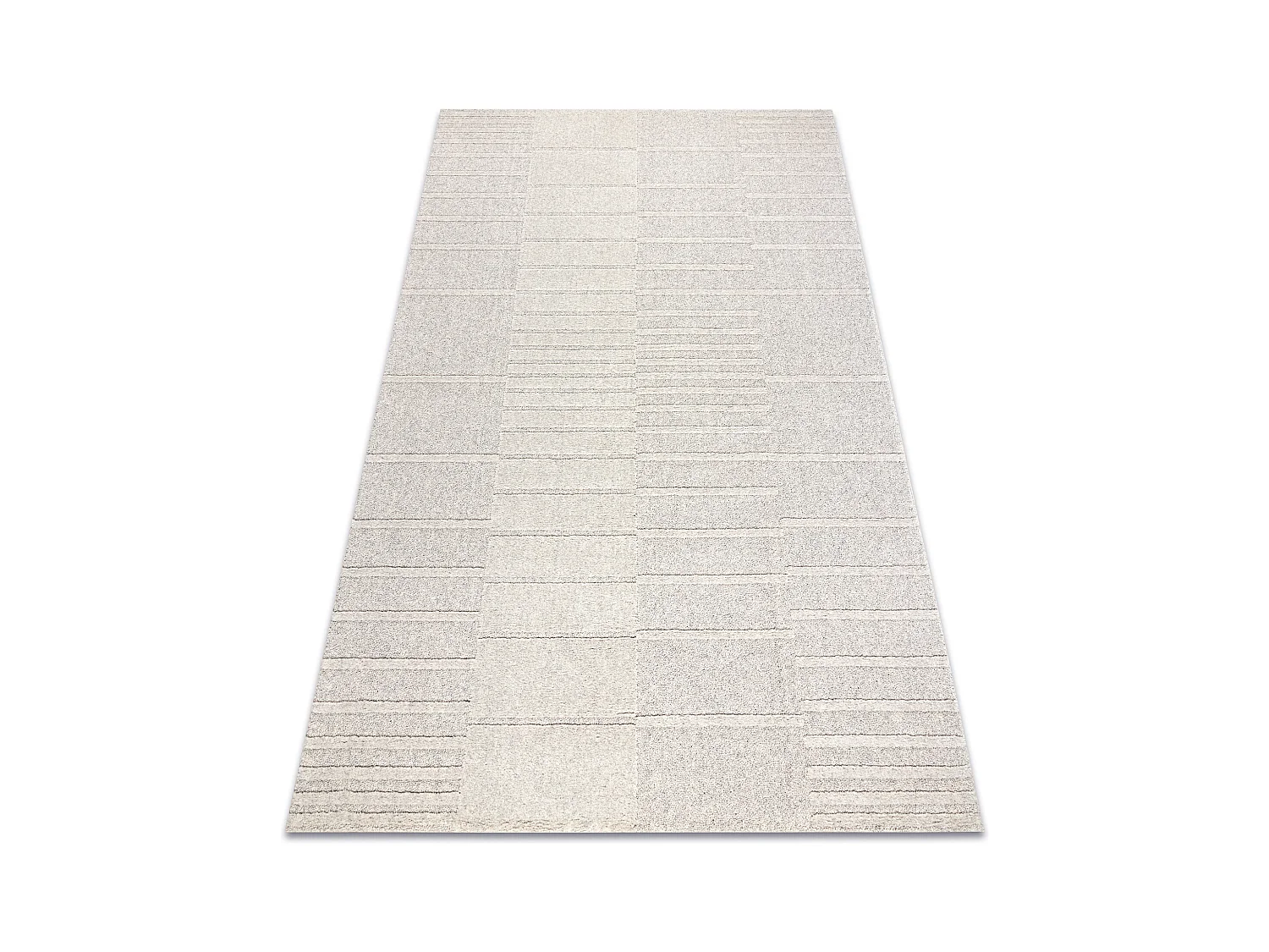 Moquette en laine FLUX 461.3.AE121 OSTA - Géométrique, structurelle, 80x140 cm