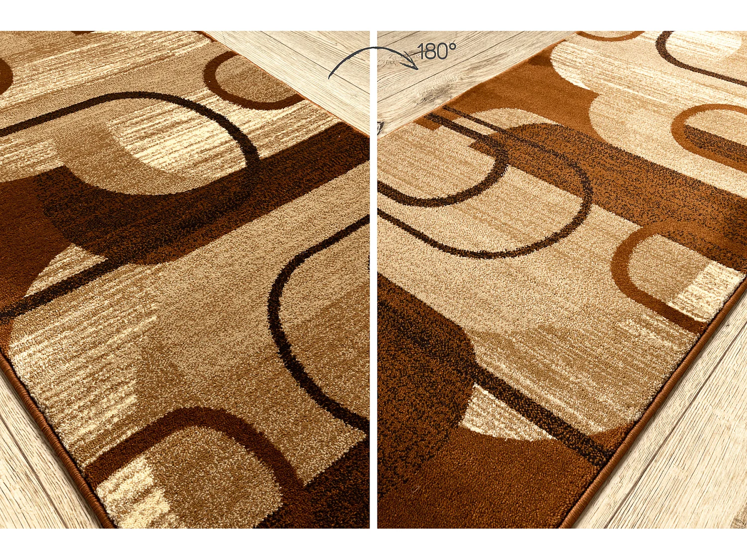 PASSADEIRA ROYAL HE405 GEOMÉTRICO castanho / creme 100x920 cm