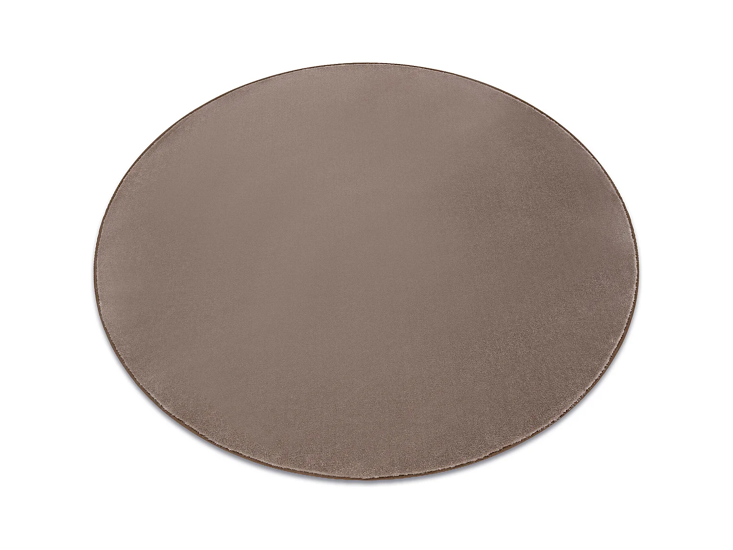 TAPIS cercle SEDUCTION taupe 49 doux, durable, chambre, hôtel cercle 133 cm