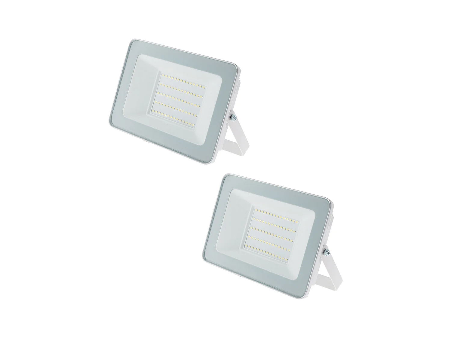 Lot de 2 projecteurs LED chantier 50W 5000lm IP65 - Blanc - Zenitech