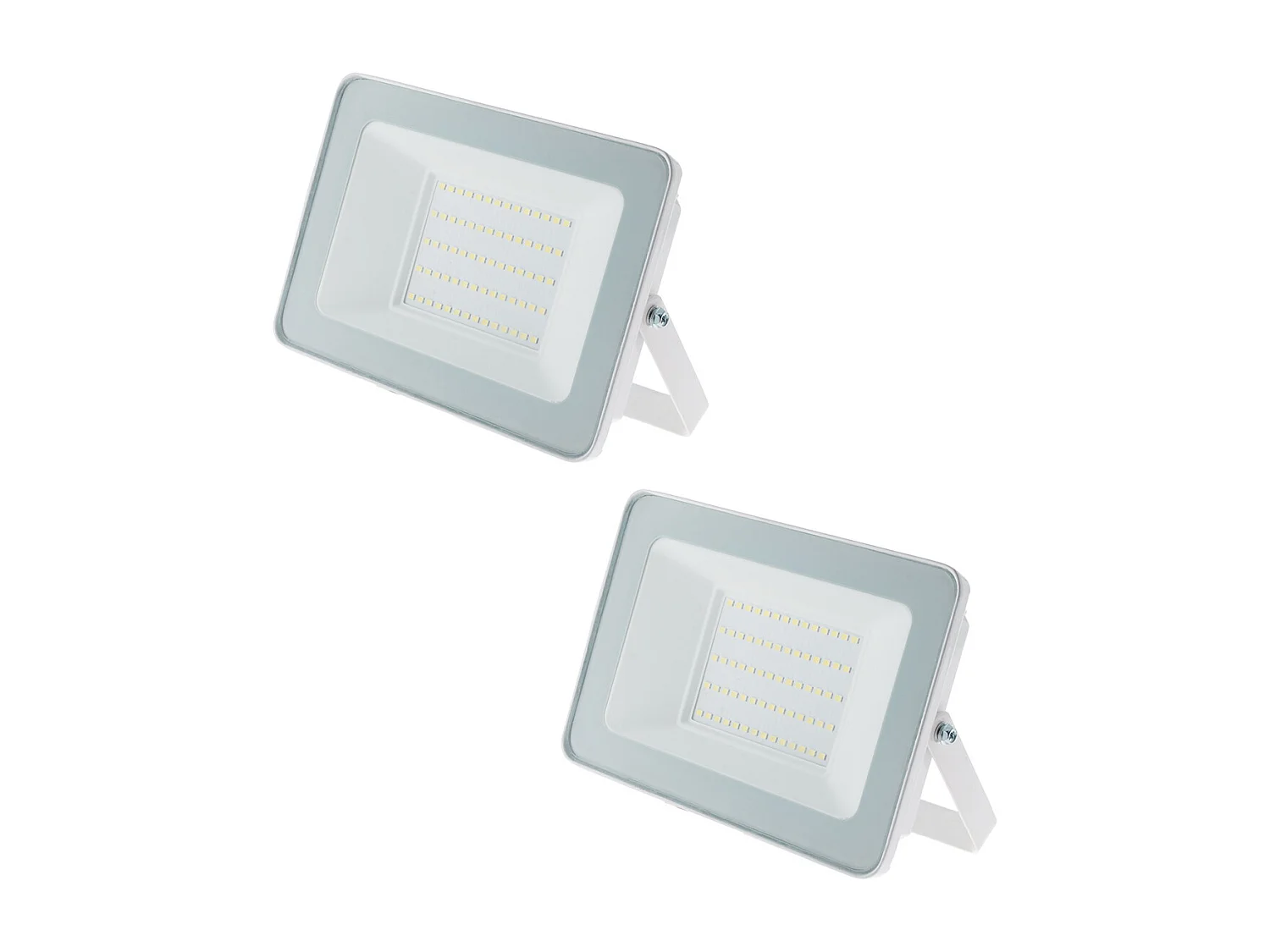 Lot de 2 projecteurs LED chantier 50W 5000lm IP65 - Blanc - Zenitech
