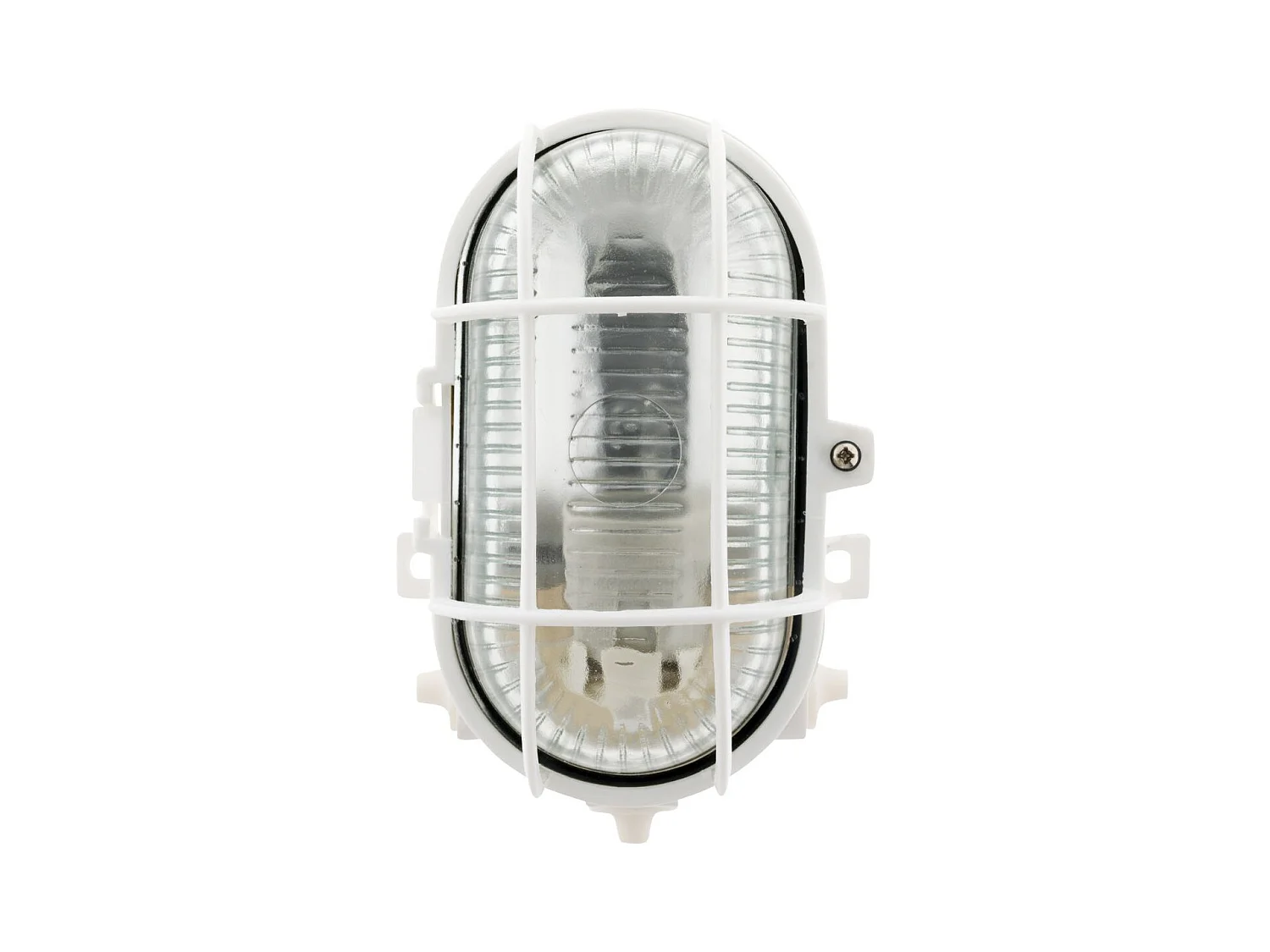 Lot de 2 hublots ovales 60W IP44 E27 Classe II - Blanc - Zenitech