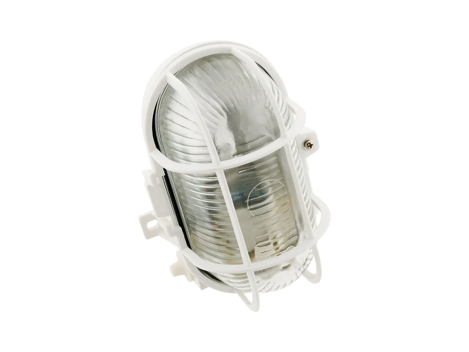 Lot de 2 hublots ovales 60W IP44 E27 Classe II - Blanc - Zenitech