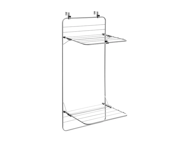 Séchoir pour porte - Gris/Noir - 10 m