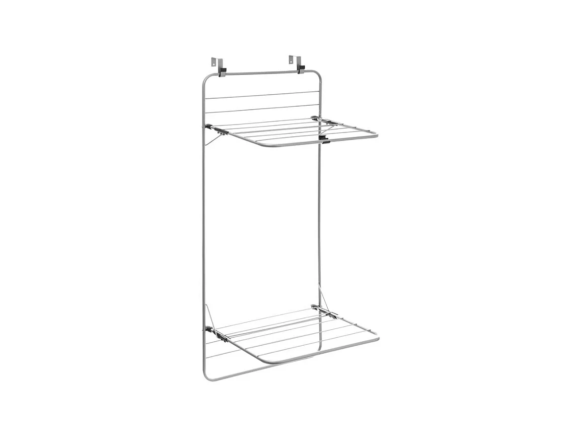 Séchoir pour porte - Gris/Noir - 10 m