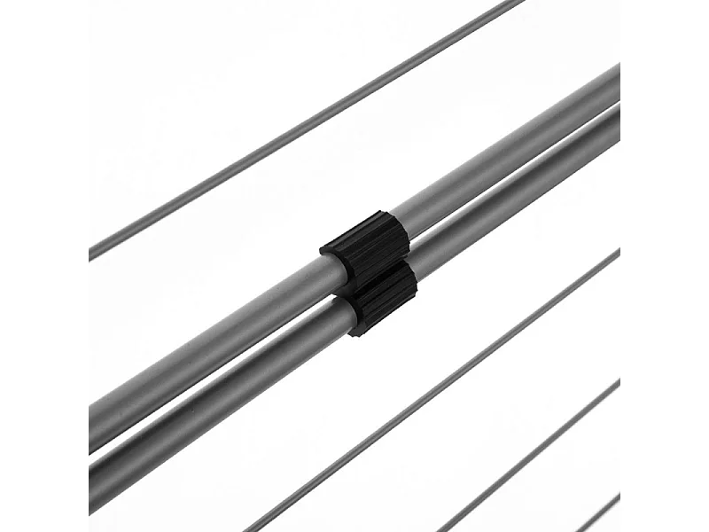 Séchoir pour porte - Gris/Noir - 10 m